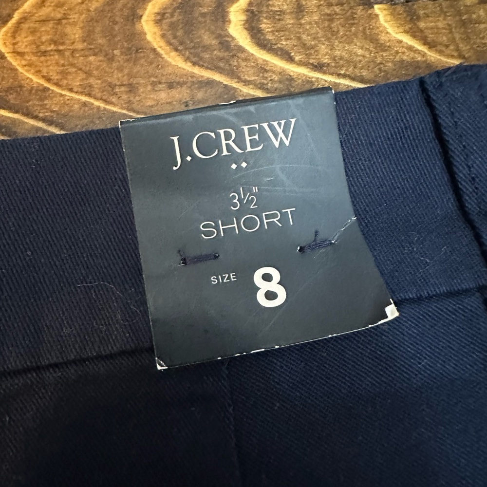 NWT J. Crew Factory 3.5" Shorts Navy Size 8 Chino H5616 - Picture 4 of 9